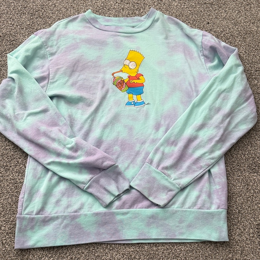 Mint Green and Lavender Sweatshirt